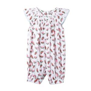 Stella Mccartney Kids Stella Watermelon Print Cotton Romper Size 9 months
